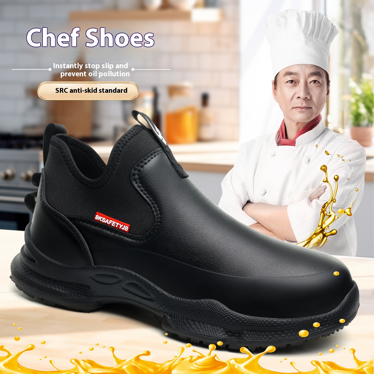 Kitchen Gadgets For Men - Shevalues ผู้ชาย Eva Clogs ผู้ชายรองเท้าเชฟลื่นรองเท้าทํางานรองเท้ากันน้ํากันน้ําและสวมใส่รองเท้ายาง