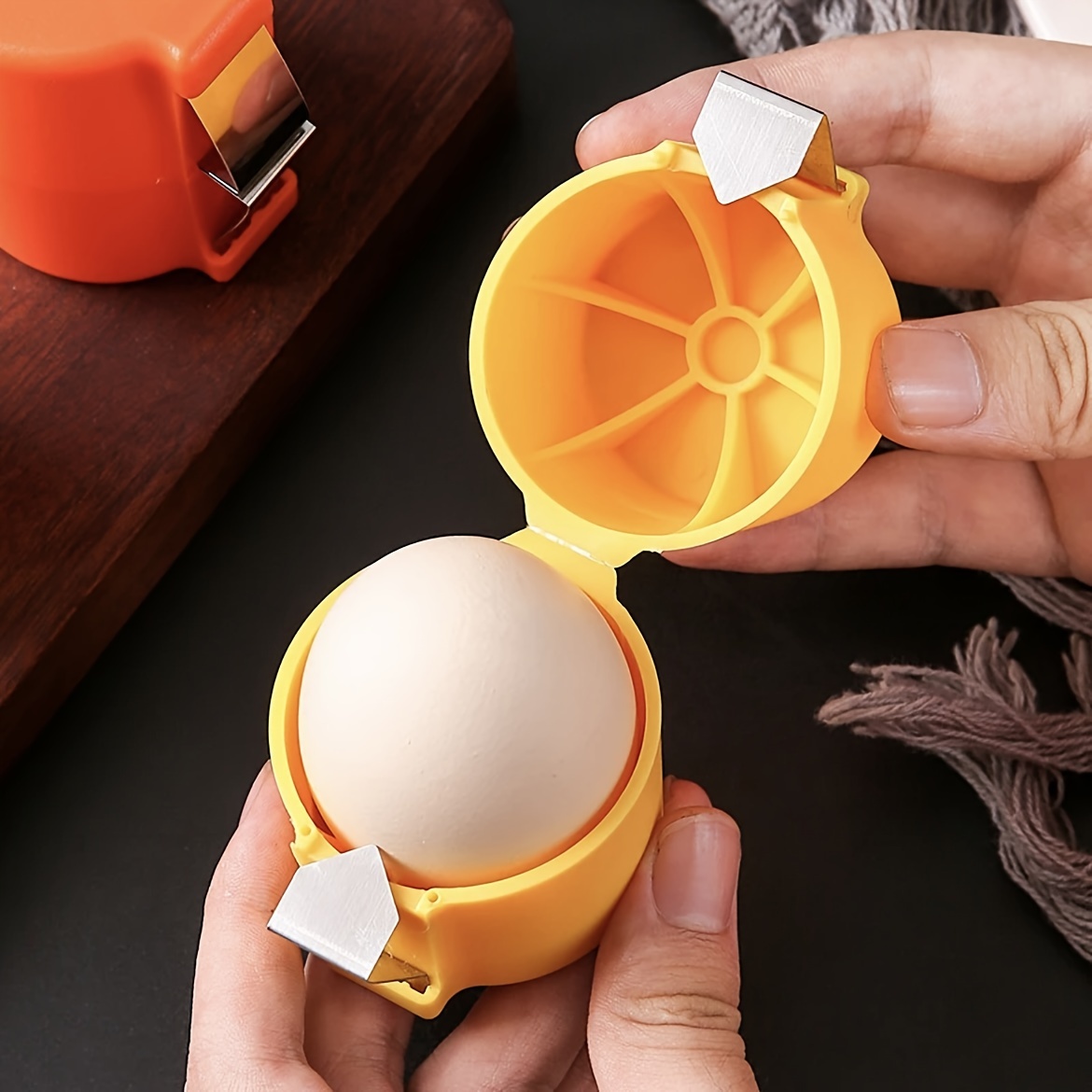 Egg Separator Tool - ที่แยกเปลือกไข่สแตนเลส 3 ชิ้น/1 ชิ้น - ที่ปอกเปลือกและแยกไข่แดงอย่างรวดเร็ว