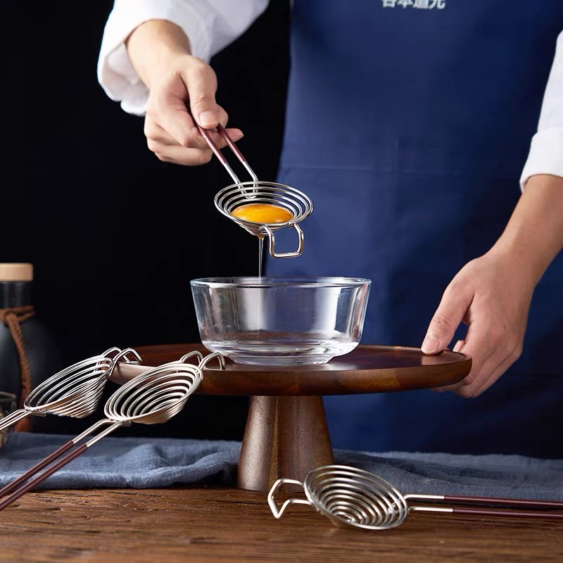 Egg Separator Tool - เครื่องแยกไข่ขาว สแตนเลส เกรดอาหาร สำหรับใช้ในเชิงพาณิชย์ เครื่องตีไข่ เครื่องกรองของเหลวสำหรับทำเค้ก
