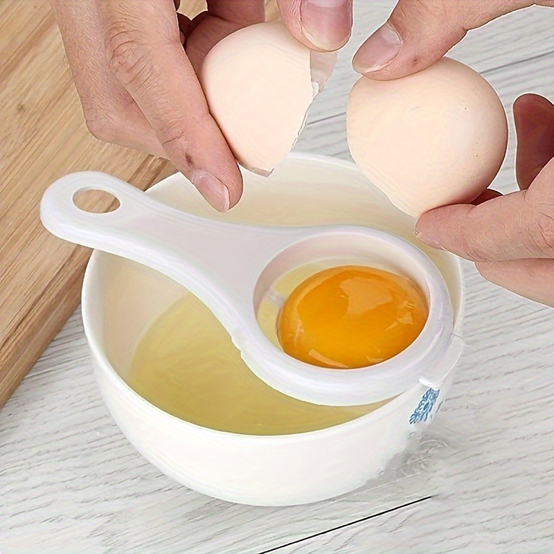 Egg Separator Tool - 1/3 ชิ้น ตัวกรองแยกไข่แดงและไข่ขาว, ตัวกรองไข่ขาวพลาสติก, อุปกรณ์แยกไข่สำหรับทำอาหารในครัว, เครื่องมือขนาดเล็กในครัว