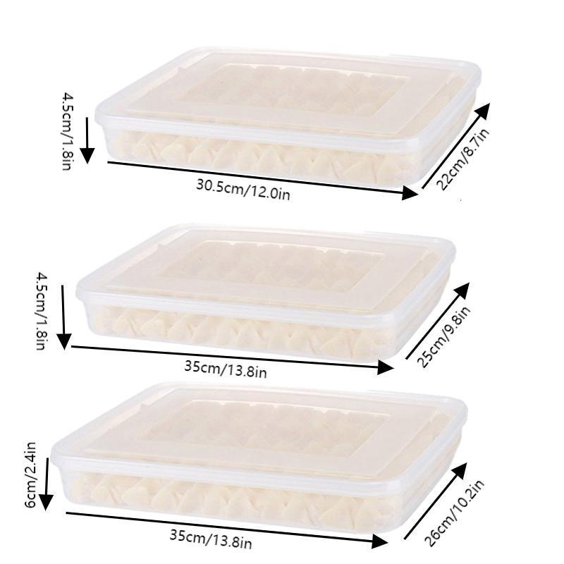 Kitchen Gadgets Organizer - กล่องเก็บของในครัวสำหรับเกี๊ยว ผลไม้ ผัก เนื้อ ขนม กล่องจัดระเบียบตู้เย็น