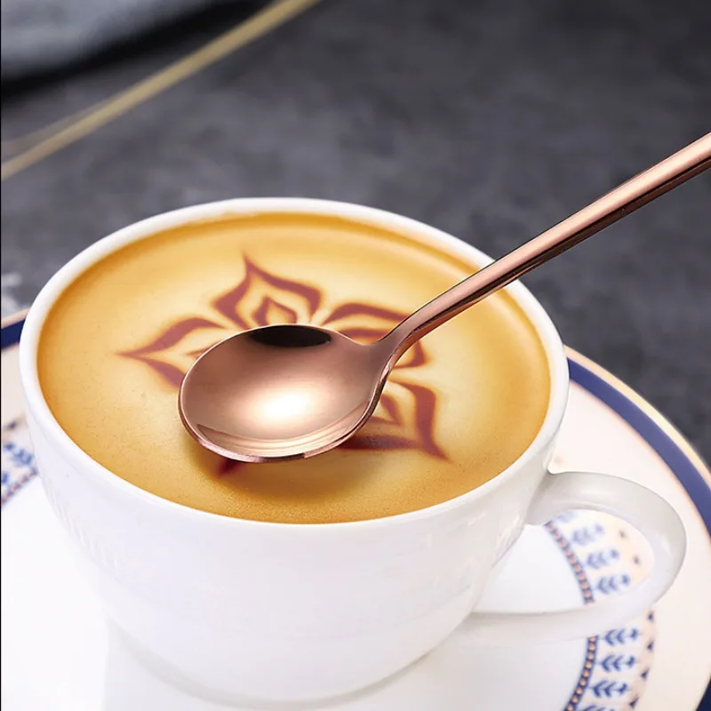 304 ช้อนกาแฟสแตนเลสช้อนชาบนโต๊ - Kitchen Gadgets Gold บทวิจารณ์และราคา