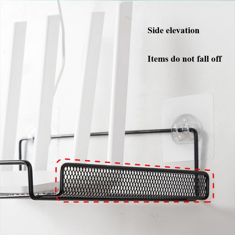 ชั้นวางเราเตอร์ติดผนังแบบไม่ต้ - Kitchen Gadgets Organizer บทวิจารณ์และราคา