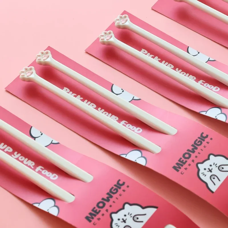 1 คู่ Cat PAW ตะเกียบสําหรับเด - Kitchen Helper Gadgets บทวิจารณ์และราคา