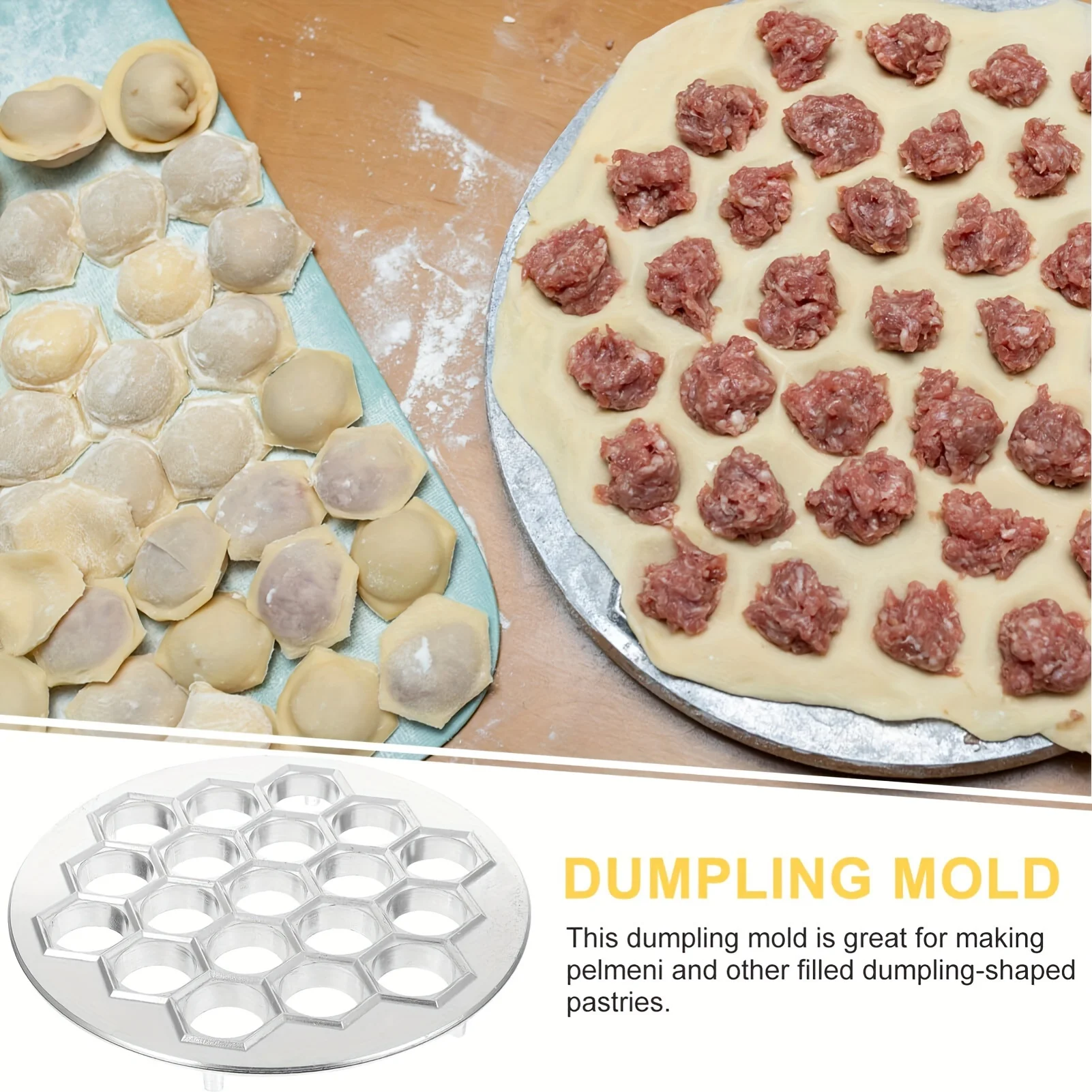 เครื่องทำเกี๊ยวอะลูมิเนียม |   - Kitchen Gadgets Dumpling Maker บทวิจารณ์และราคา