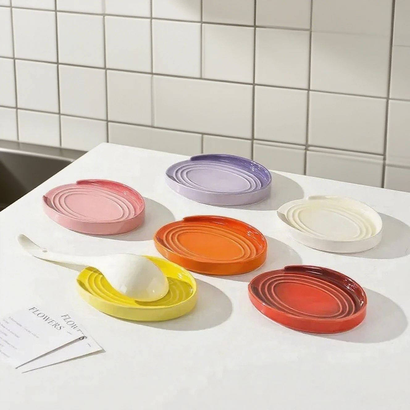 ที่วางช้อนเซรามิกขนาด 15 ซม.,  - Kitchen Helper Gadgets บทวิจารณ์และราคา