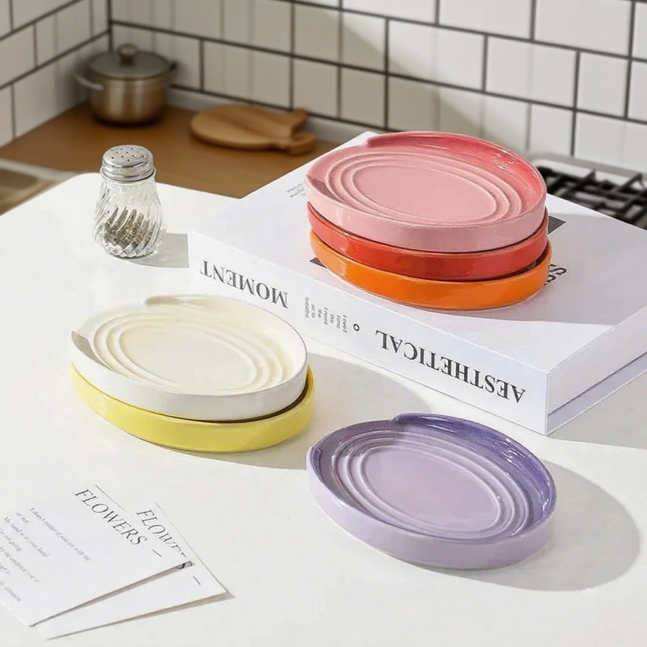 ที่วางช้อนเซรามิกขนาด 15 ซม.,  - Kitchen Helper Gadgets บทวิจารณ์และราคา