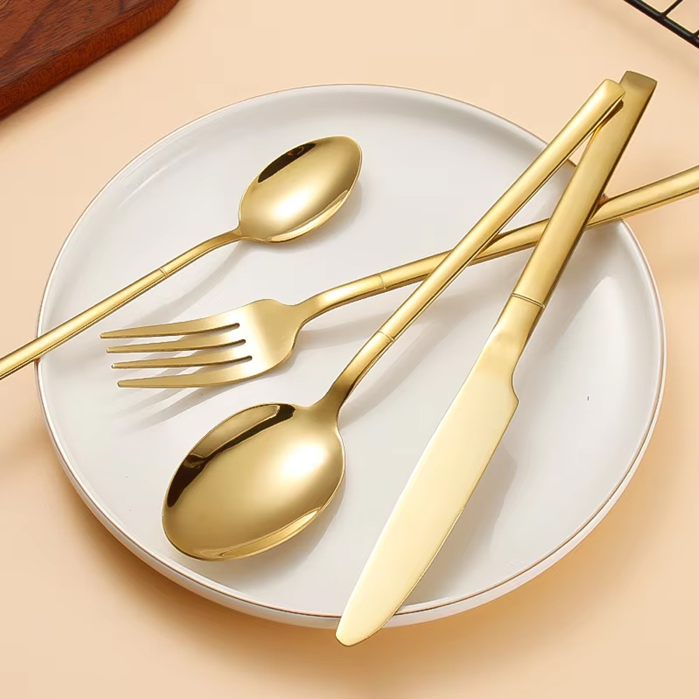 6/24/30PCS Gold Tableware ชุดช - Kitchen Gadgets Gold บทวิจารณ์และราคา